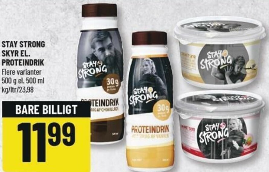 Stay Strong Skyr El Proteindrik G Tilbud Hos L Vbjerg