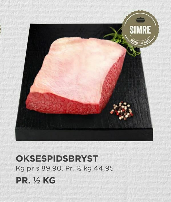 Oksespidsbryst Tilbud Hos Meny