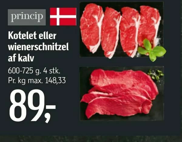 Kotelet Eller Wienerschnitzel Af Kalv Tilbud Hos F Tex