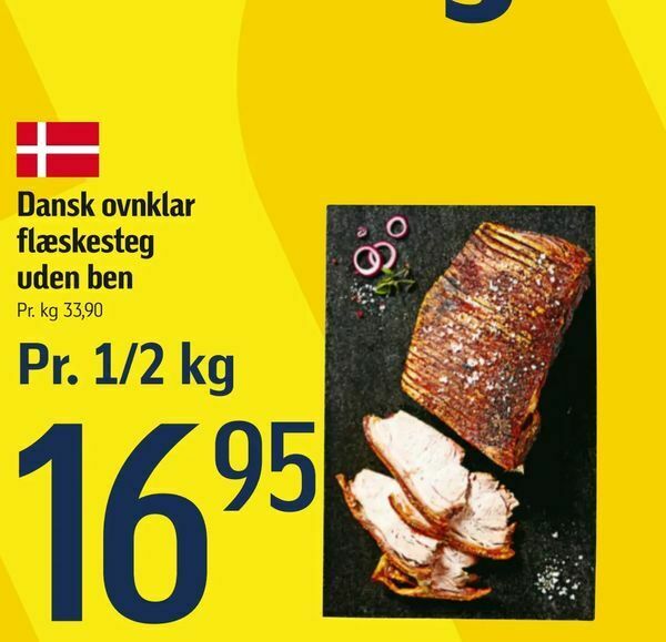 Dansk ovnklar flæskesteg uden ben tilbud hos Føtex