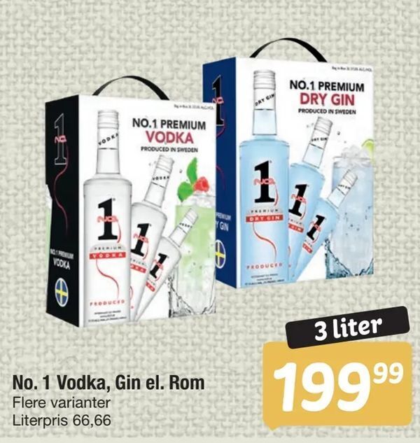 No Vodka Gin El Rom Tilbud Hos Fakta Tyskland