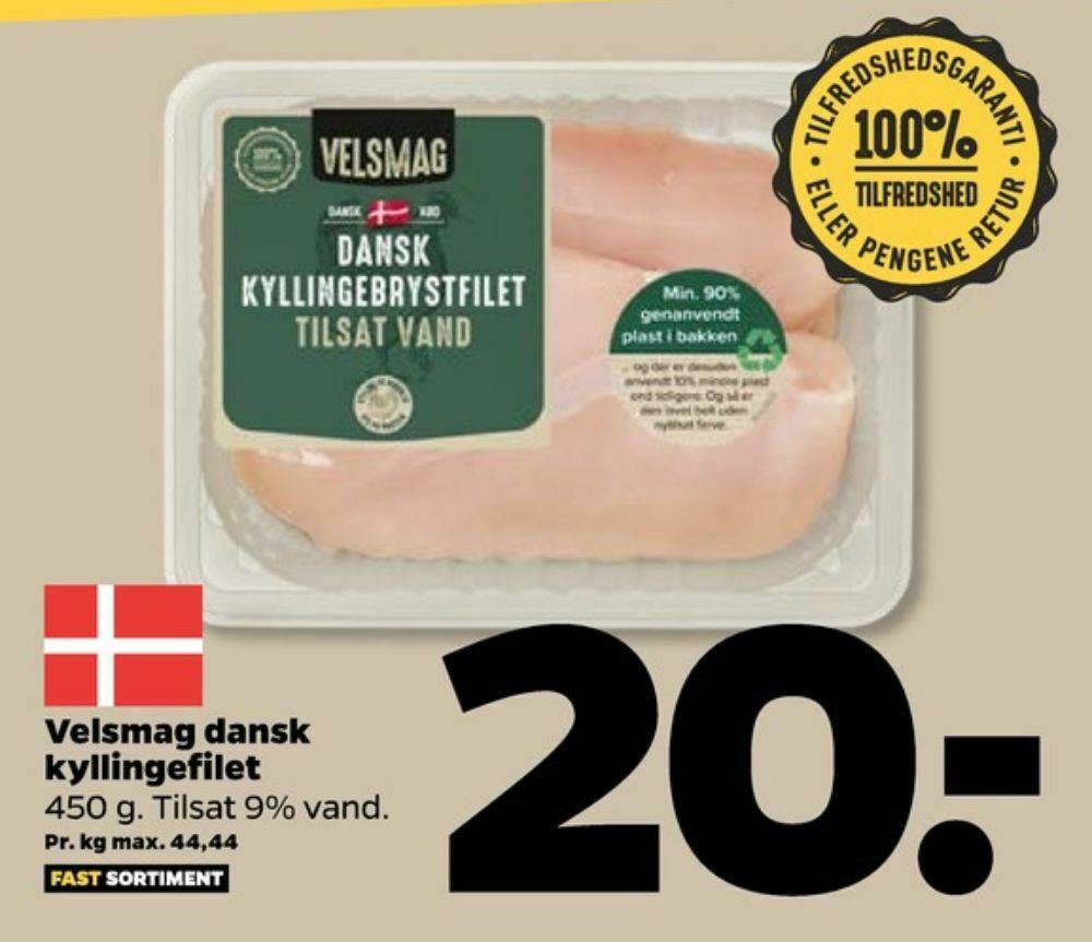 Velsmag Kyllingebrystfilet Tilbud Hos Netto