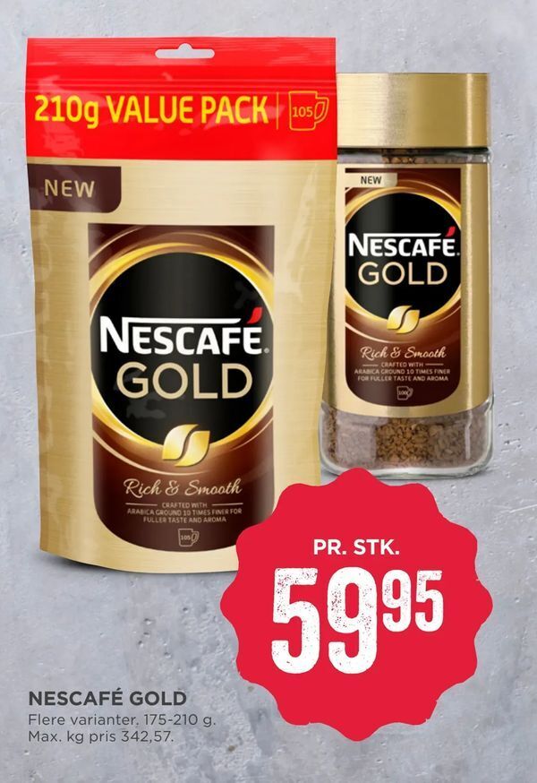 Nescafé gold tilbud hos MENY