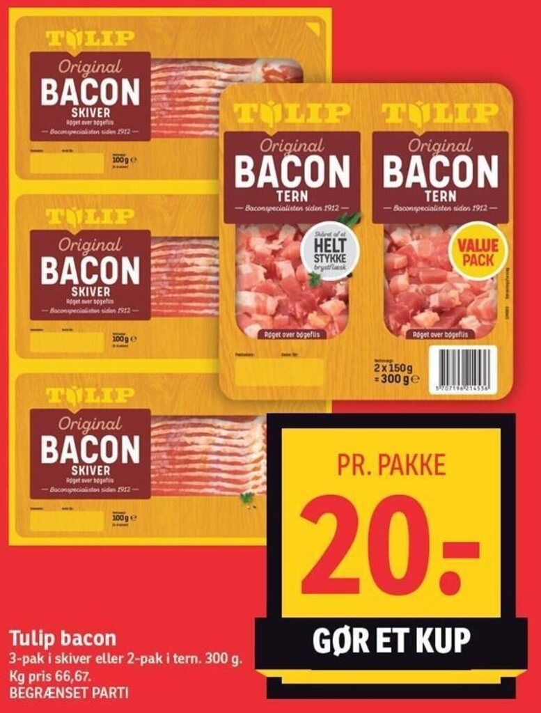 Tulip Bacon Tilbud Hos Spar