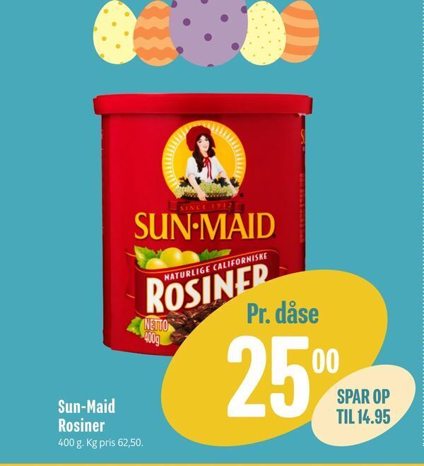 Sun Maid Rosiner tilbud hos Min Købmand