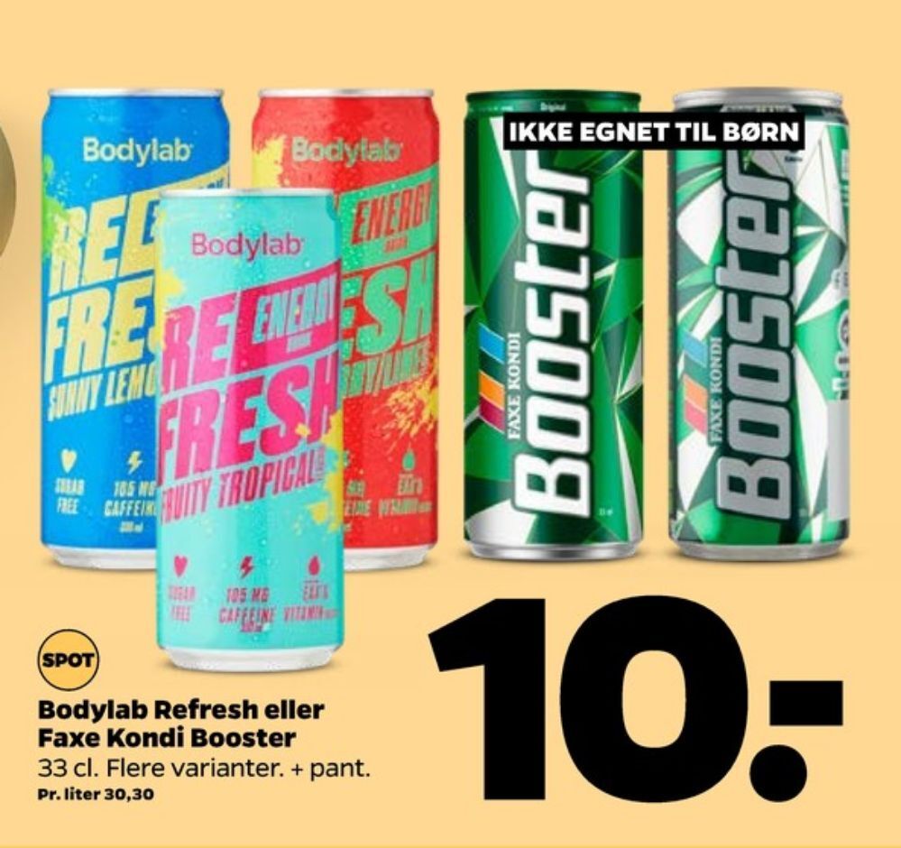 Refresh Energidrik Tilbud Hos Netto