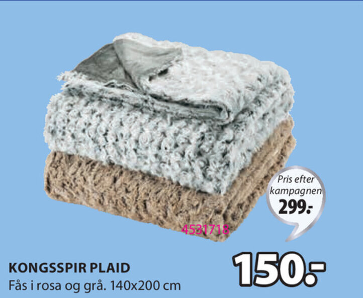 Kongsspir Plaid X Cm Tilbud Hos Jysk