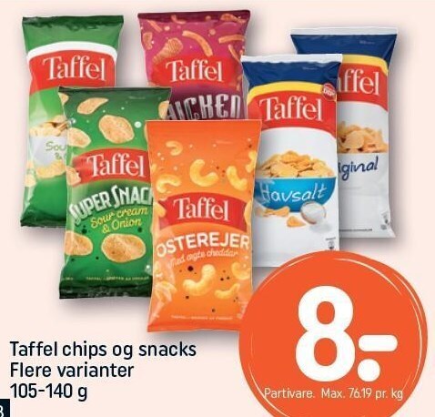 Taffel Chips Og Snacks Tilbud Hos Rema