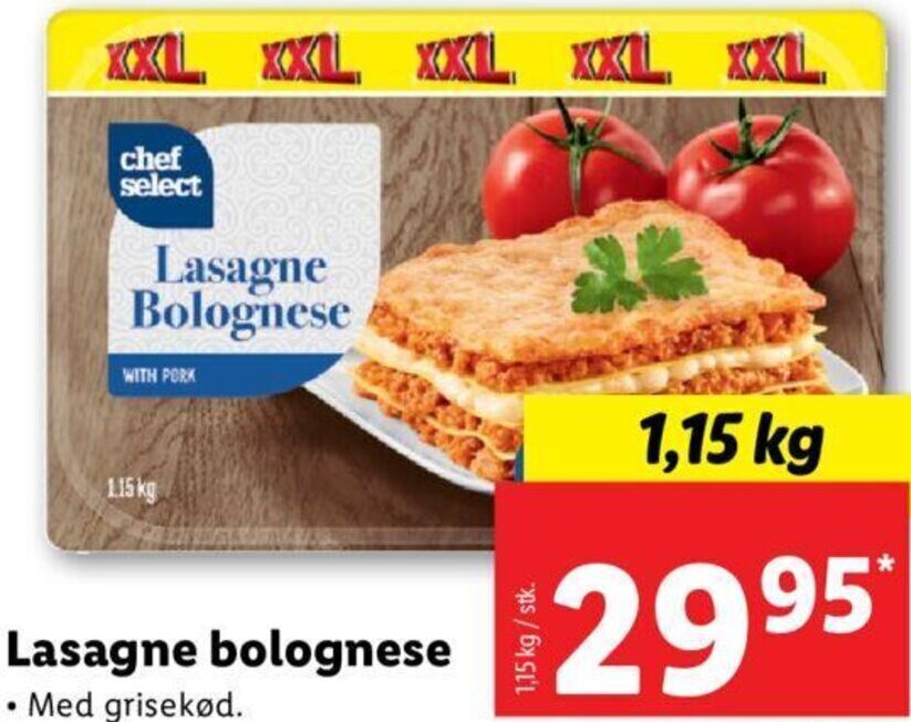 Lasagne Bolognese Kg Tilbud Hos Lidl