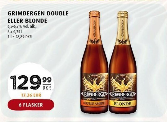 Grimbergen Double El Blonde Fl Tilbud Hos Scandinavian Park