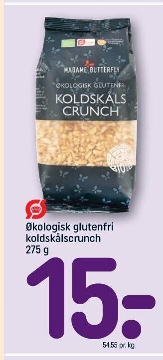 Økologisk glutenfri koldskålcrunch tilbud hos Rema 1000