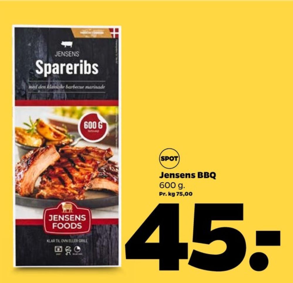 Jensens Spareribs Tilbud Hos Netto