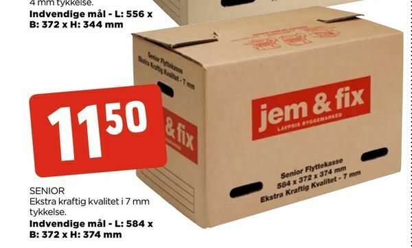 Flyttekasser Tilbud Hos Jem Fix