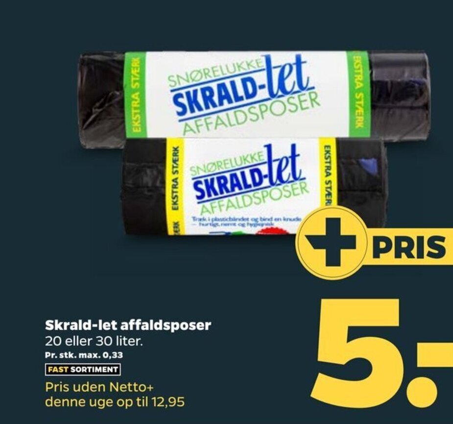 Skrald Let Affaldsposer Tilbud Hos Netto