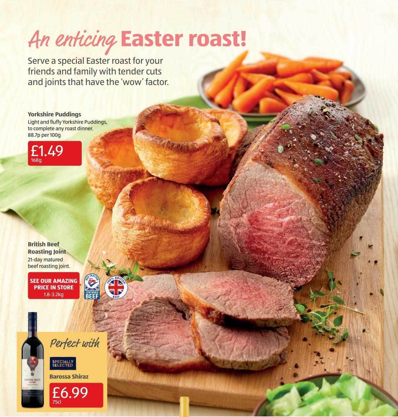 Yorkshire Puddings British Beef Roasting Joint Offer At Aldi