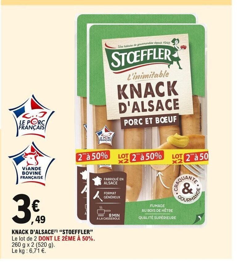 Promo Knack D Alsace Stoeffler Chez E Leclerc Express