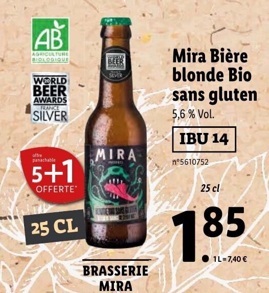 Promo Mira Bi Re Blonde Bio Sans Gluten Chez Lidl