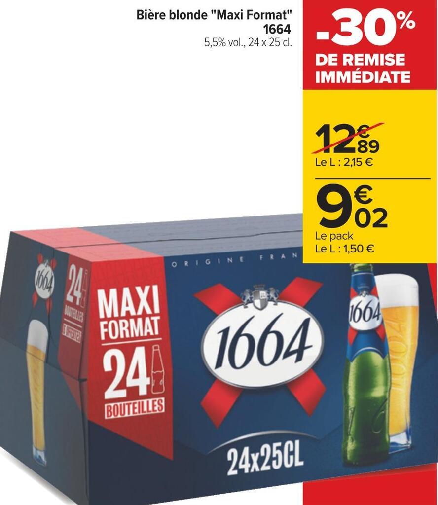 Promo Bi Re Blonde Maxi Format Chez Carrefour