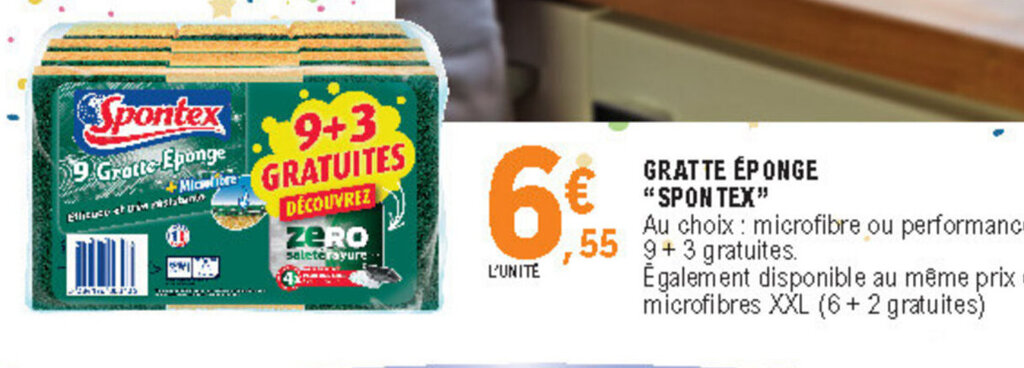 Promo Gratte Ponge Spontex Chez E Leclerc