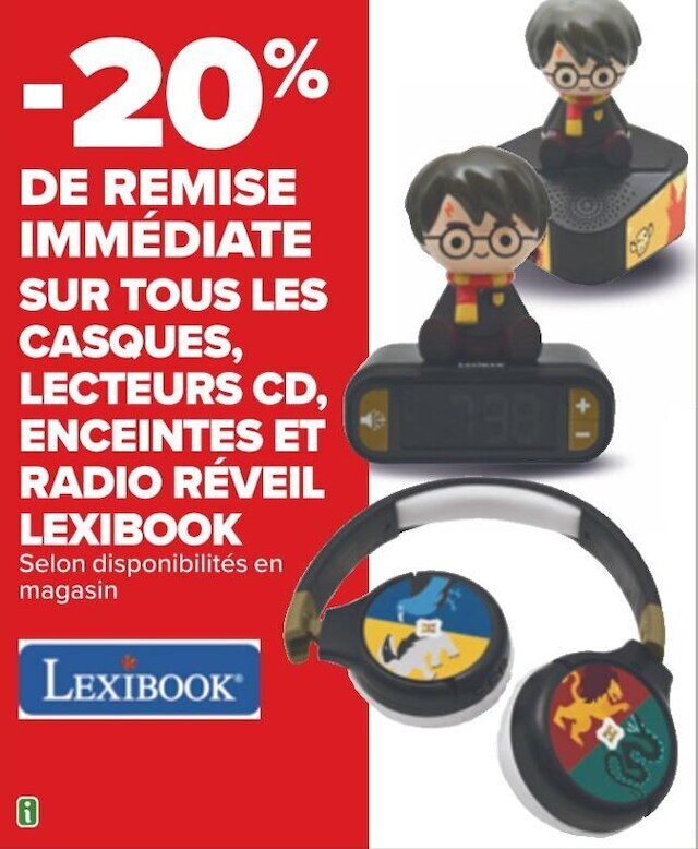 Promo Lexibook Bon Plan Sur Tous Les Casques Lecteurs Cd Enceintes Et