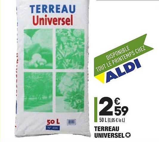 Promo Terreau Universel Chez Aldi