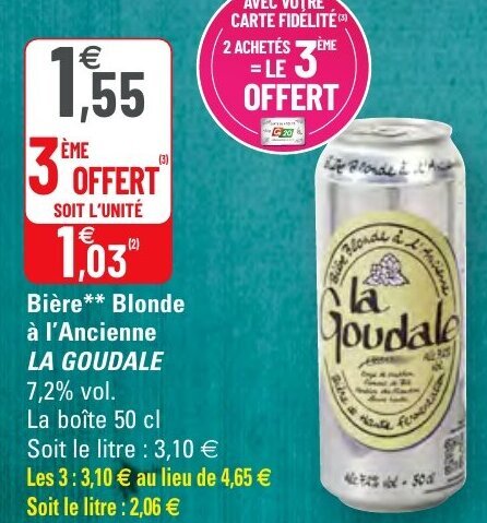 Promo Bi Re Blonde L Ancienne La Goudale Chez G