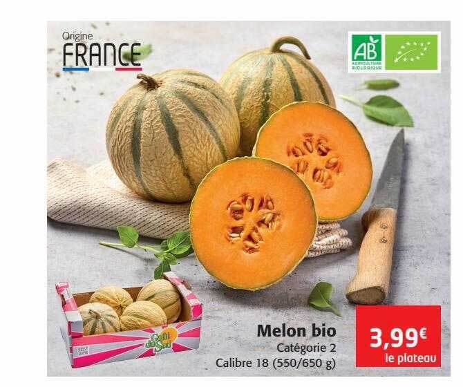 Promo Melon Bio Chez Colruyt