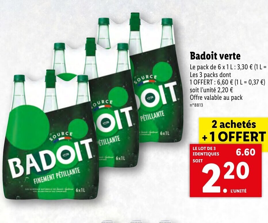 Promo Badoit Verte Chez Lidl