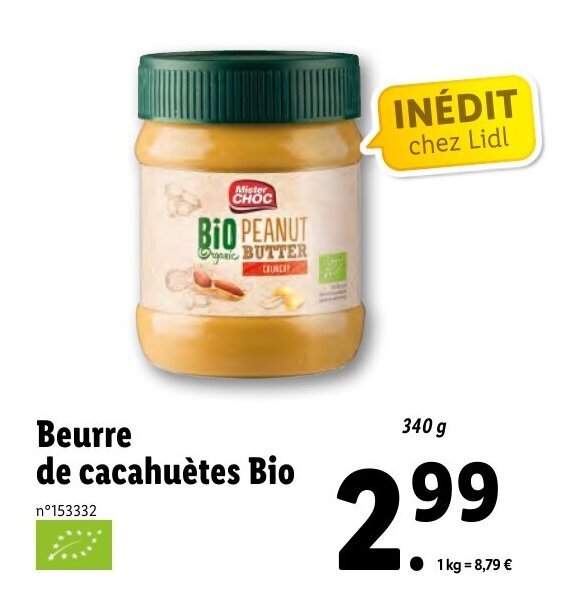 Promo Beurre De Cacahu Tes Bio Chez Lidl