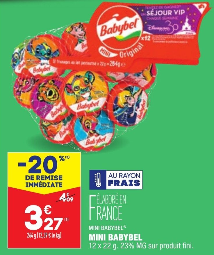 Promo Mini Babybel Chez Aldi