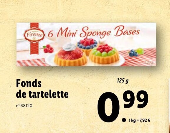 Promo Fonds De Tartelette Chez Lidl