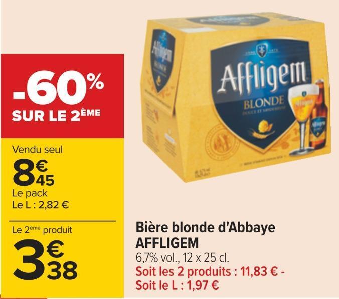 Promo Affligem Bi Re Blonde D Abbaye Chez Carrefour