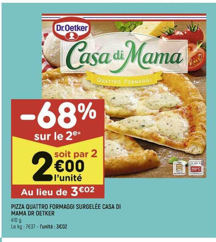 Promo Pizza Quattro Formaggi Surgel E Casa Di Mama Dr Oetker Sur