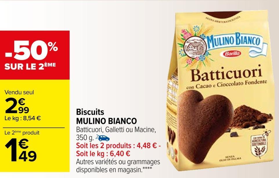 Promo Mulino Bianco Biscuits Chez Carrefour