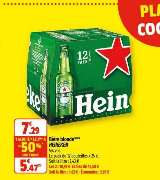 Promo Bi Re Blonde Heineken Chez Coccimarket