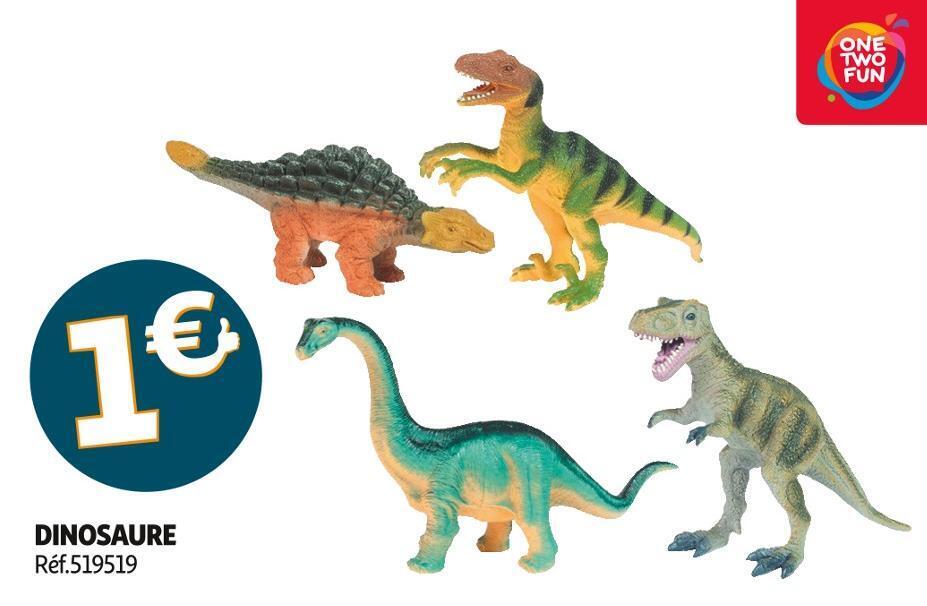 Promo One Two Fun Dinosaure Chez Auchan