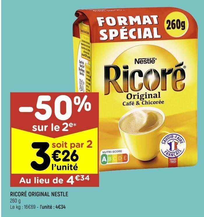 Promo Ricoré original nestle chez Leader Price