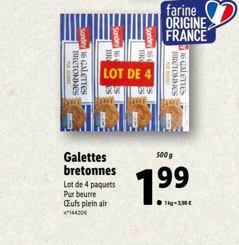 Promo Galettes Bretonnes Chez Lidl