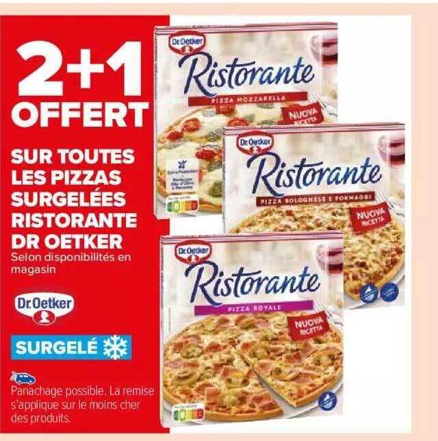 Promo Pizzas surgelées ristorante dr oetker chez Carrefour Market