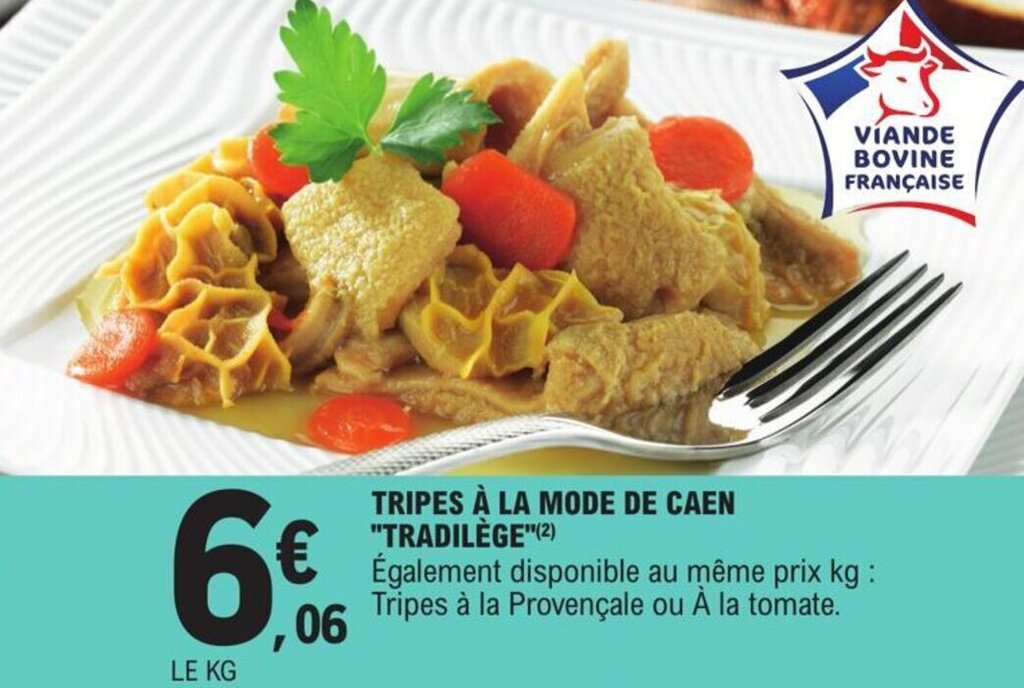 Promo Tripes à La Mode de Caen Tradilège chez E Leclerc