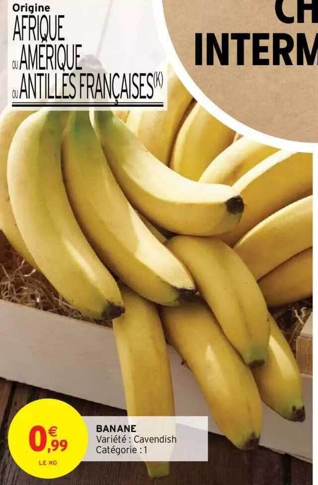 Promo Banane chez Intermarché Hyper