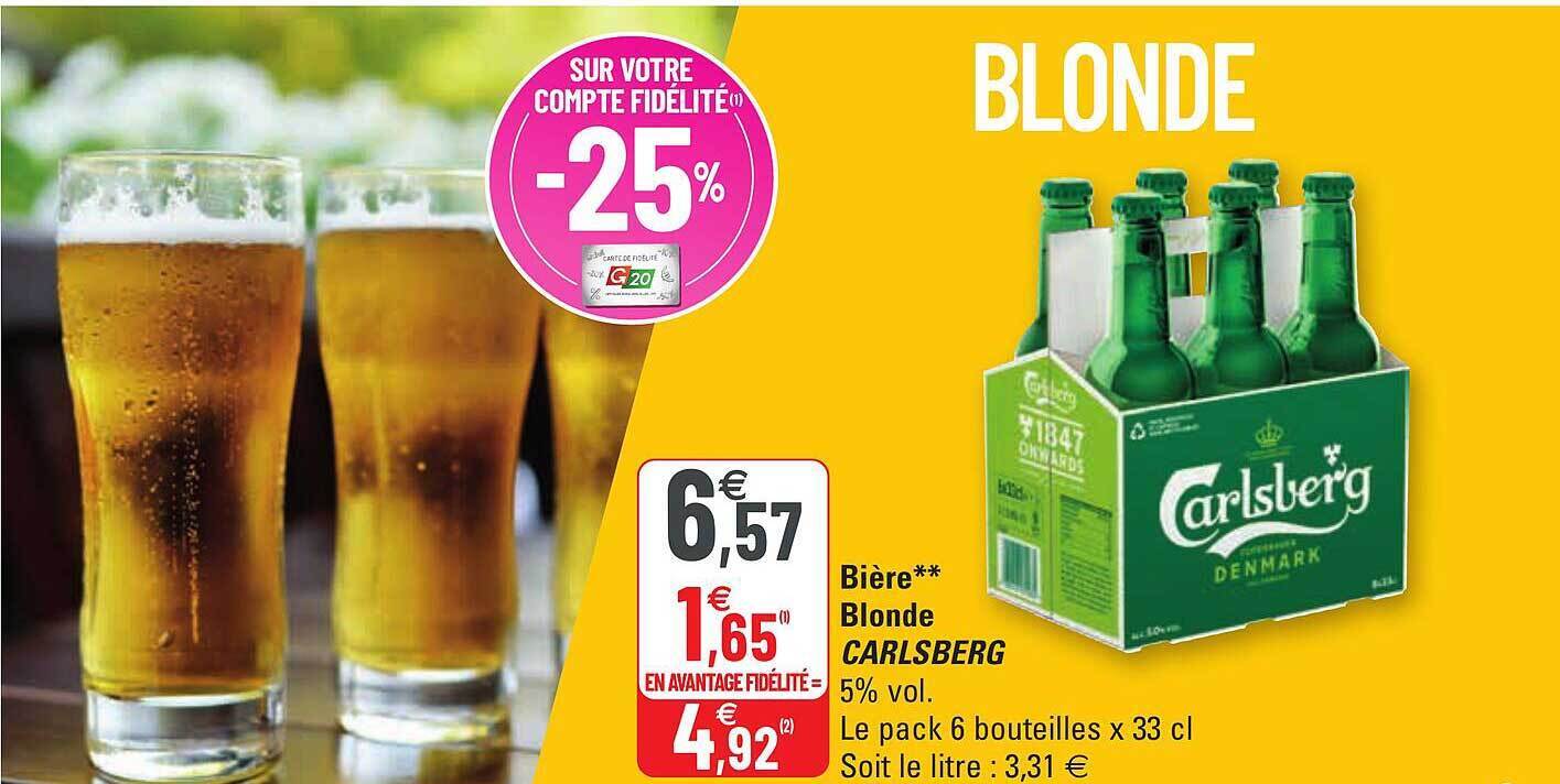 Promo Bi Re Blonde Carlsberg Chez G