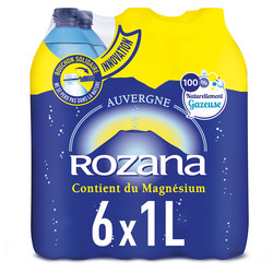 Promo Eau Minerale Naturelle Gazeuse Rozana Chez Super U