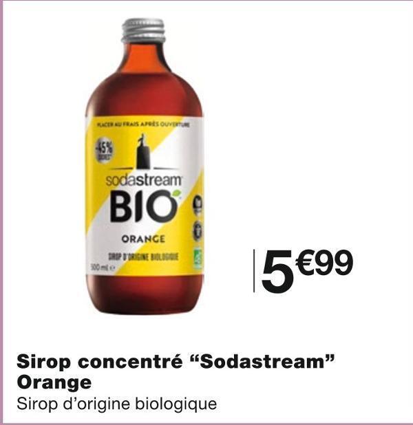 Promo Sodastream Sirop Concentr Orange Chez Monoprix