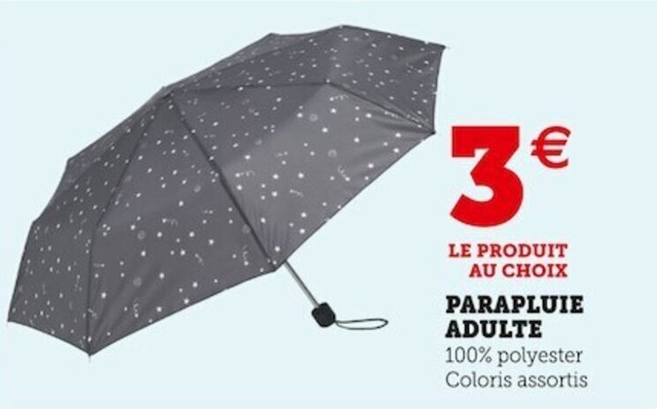 Promo Parapluie Adulte Chez Super U