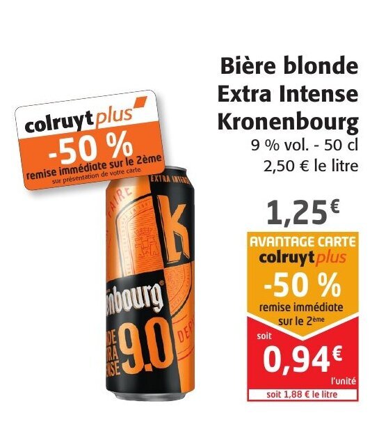 Promo Bi Re Blonde Extra Intense Kronenbourg Chez Colruyt