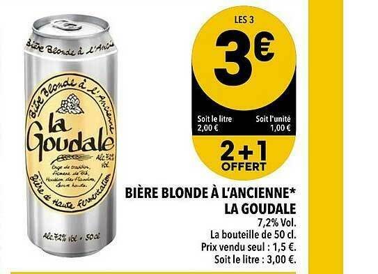 Promo Bi Re Blonde L Ancienne La Goudale Chez Supeco