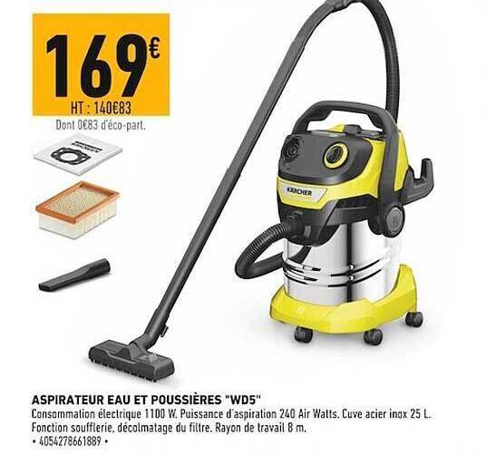 Promo Aspirateur Eau Et Poussi Res Chez Brico Cash