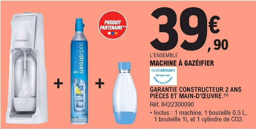 Promo Machine à gazéifier chez E Leclerc