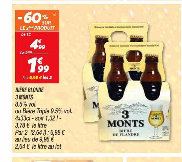 Promo Bi Re Blonde Monts Chez Netto